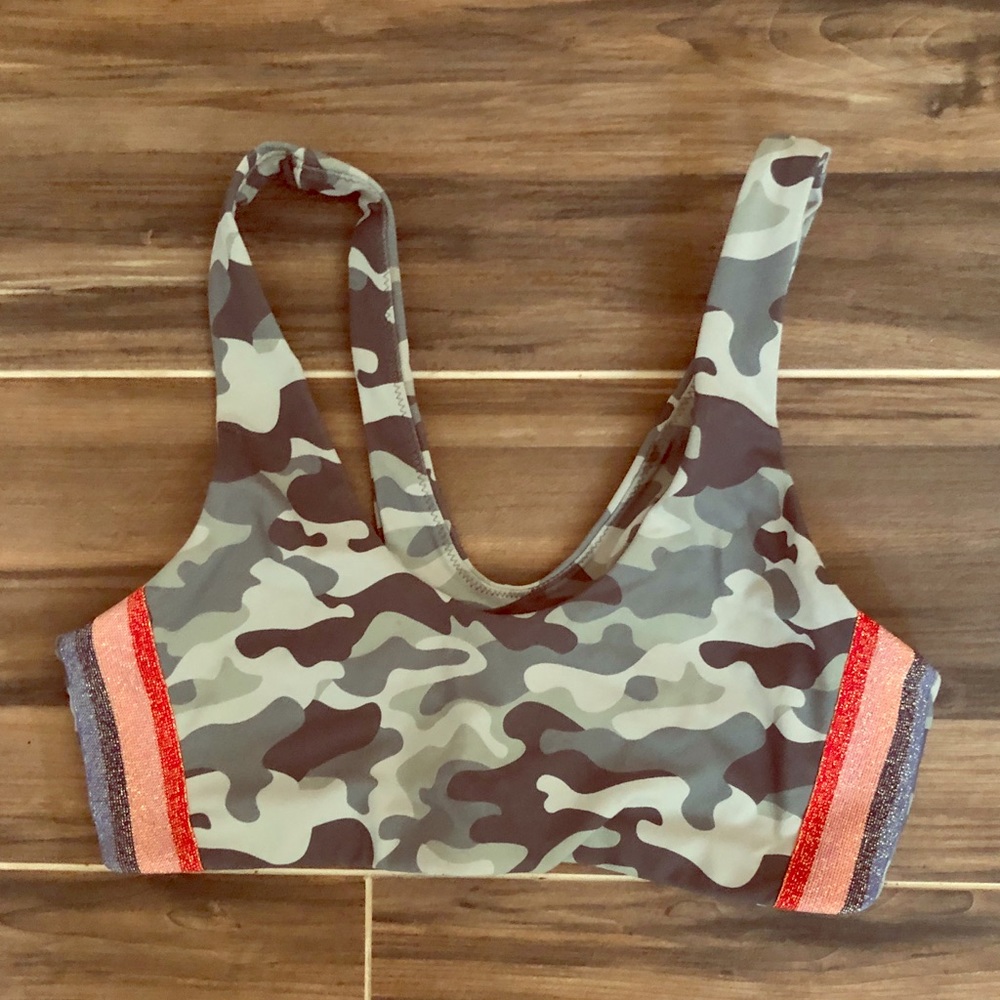 Spiritual Gangster camo sparkle rainbow stripe, M